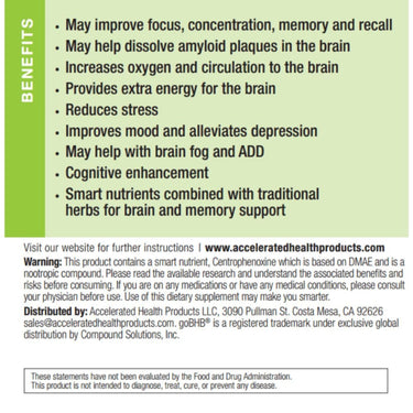 Accelerated Cogniblast Nootropic 3 Pack - Accelerated Health Products